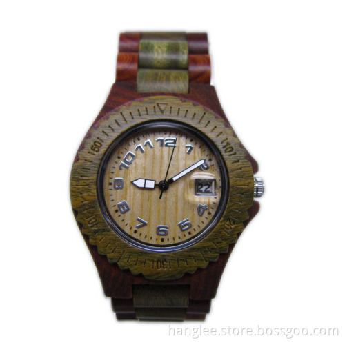 2014 Factory Hot Sale New Style Wooden Wrist Watch